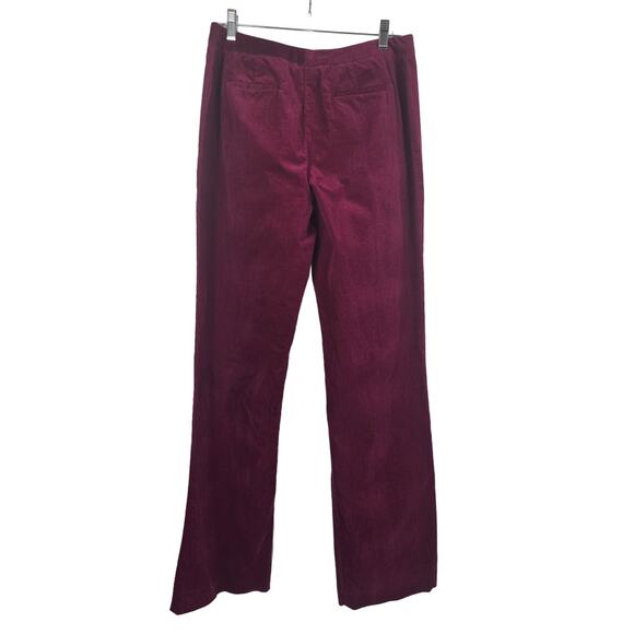 Pendleton Burgundy Corduroy Straight Leg Women's Pants 6 Tall - Picture 2 of 3